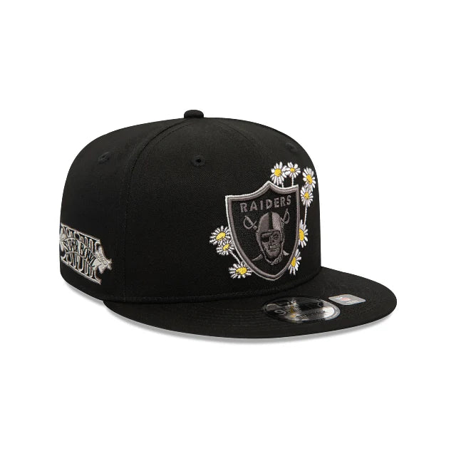 Las Vegas Raiders NFL Seasonal Flower 9FIFTY Snapback