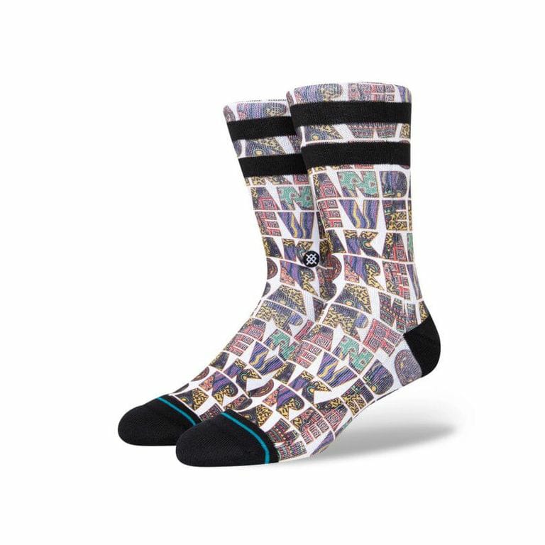 Medias Stance Wakanda Forever Crew Sock White