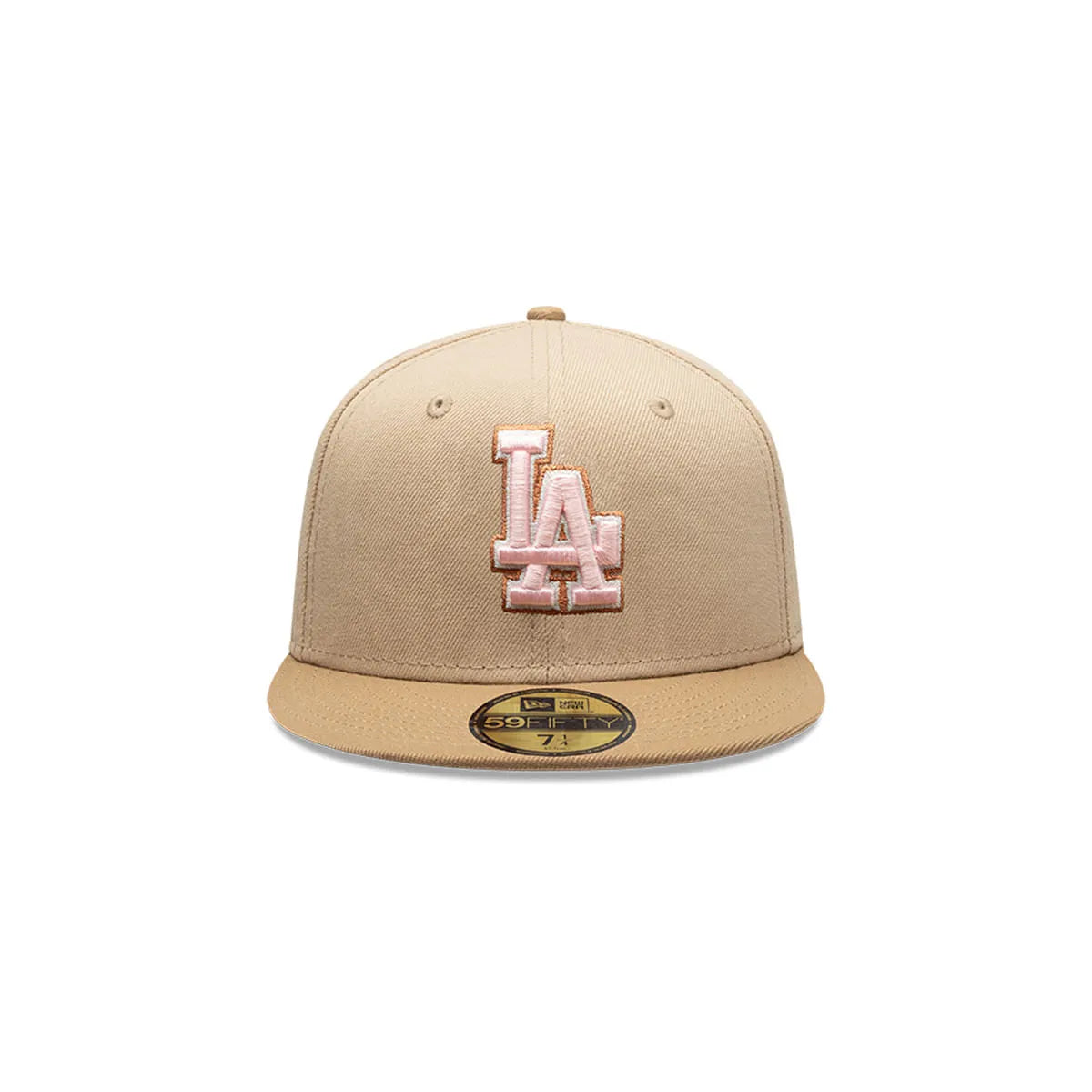 Los Angeles Dodgers MLB Pink Khaki 59FIFTY Beige