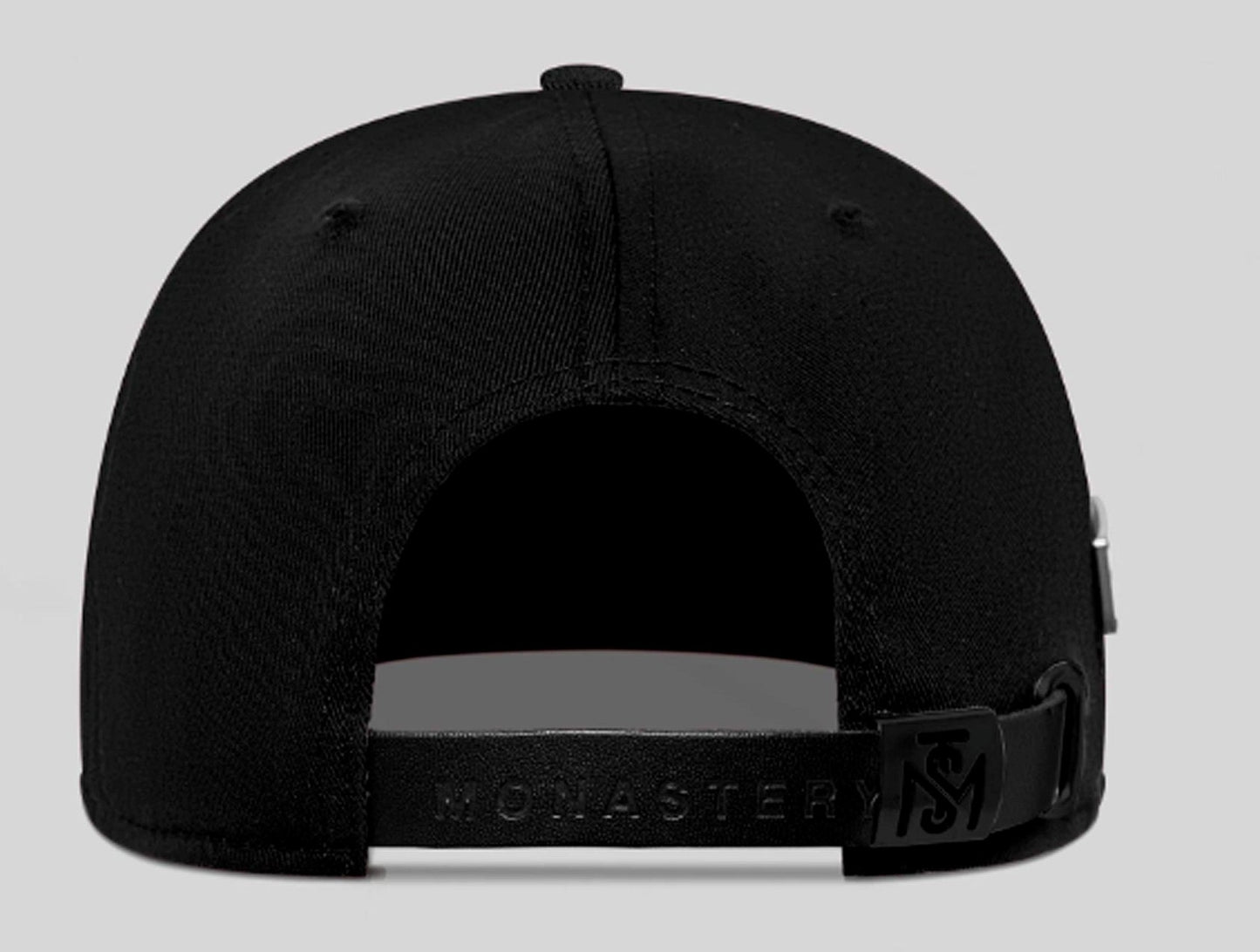 EMBROIDERED BLACK CAP